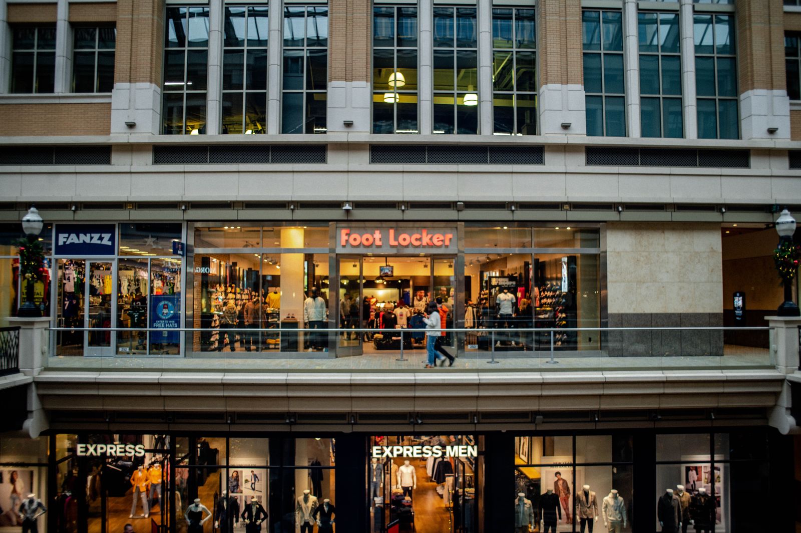 People walking near local shops